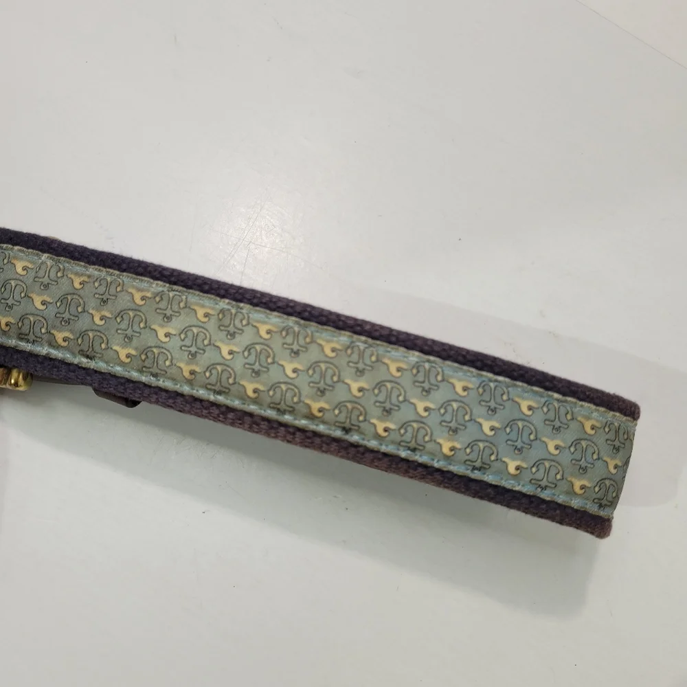 VINEYARD VINES GREEN RIBBON ANCHOR WAVES BELT BOYS SIZE 30